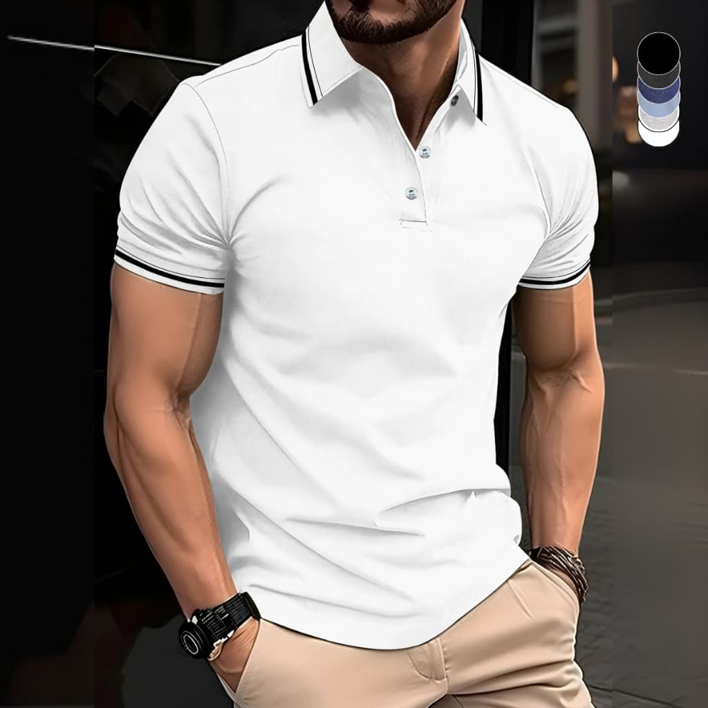 Camisa Gola POLO Masculina Básica Algodão Piquet Lisa Uniforme
