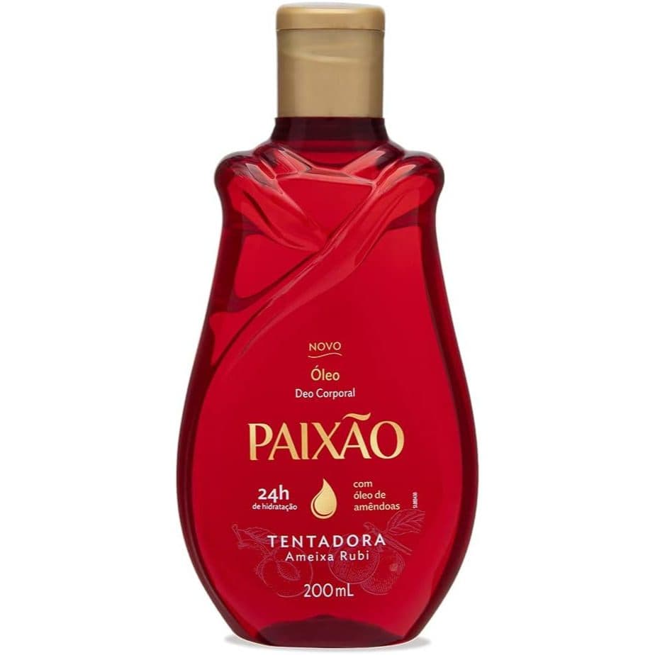 Óleo Desodorante Corporal Paixão Amêndoas Tentação Ameixa Rubi 200ml