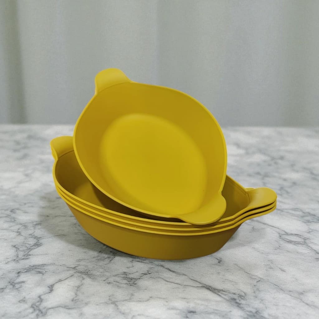 Kit 10 Petisqueira Barquinha Canoa Plástico Amarelo 600ml Petiscos Pote tigela amendoim salgadinho