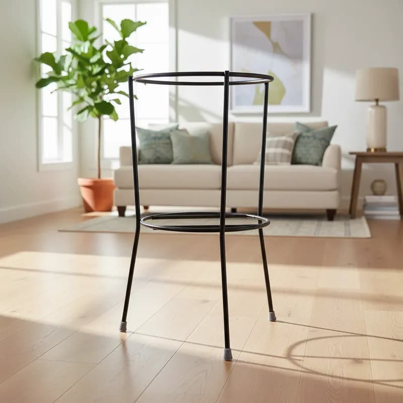 Suporte De Chão Para Extintor Pequeno Preto De 4 E 6kg-tripé