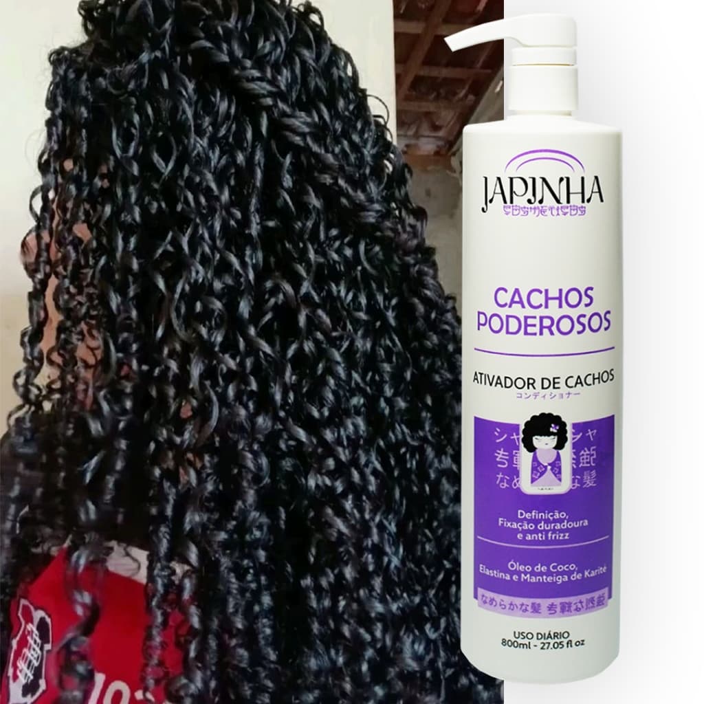 Ativador Cachos Poderosos Japinha – Definição, Volume e Ação Anti-Frizz