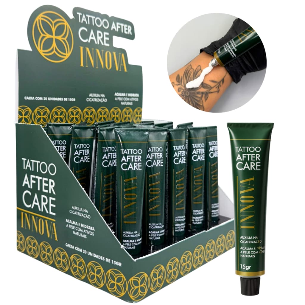 Pomada aftercare cicatrizante hidratante tatuagem Restaurador dérmico 20un - 15g