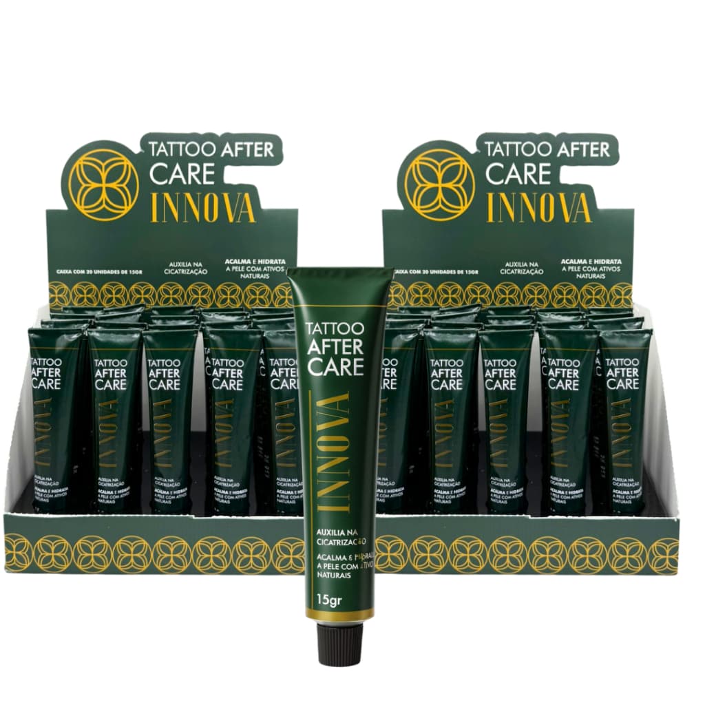 Caixa de Pomada pra tatuagem aftercare cicatrizante hidratante 20un