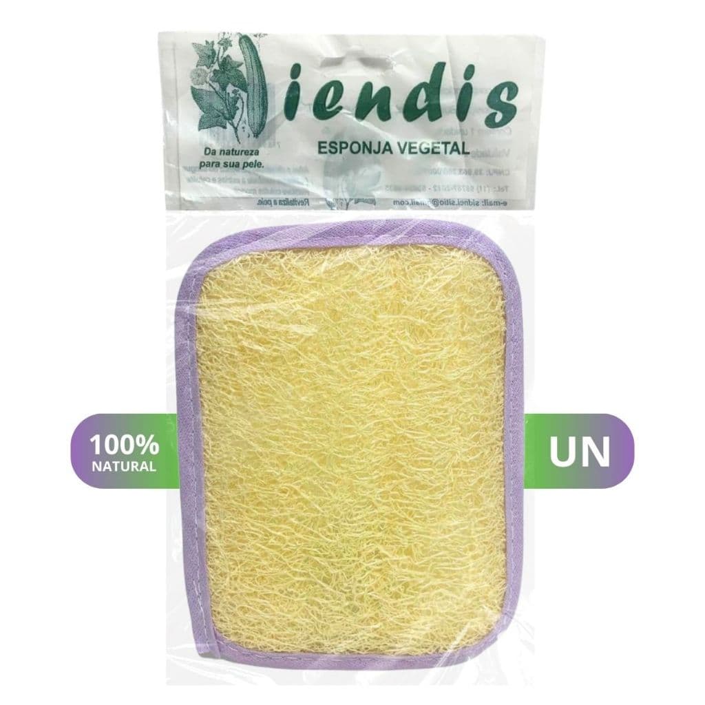 Esponja Vegetal De Banho Limpeza Higiene Alta Durabilidade Unidade