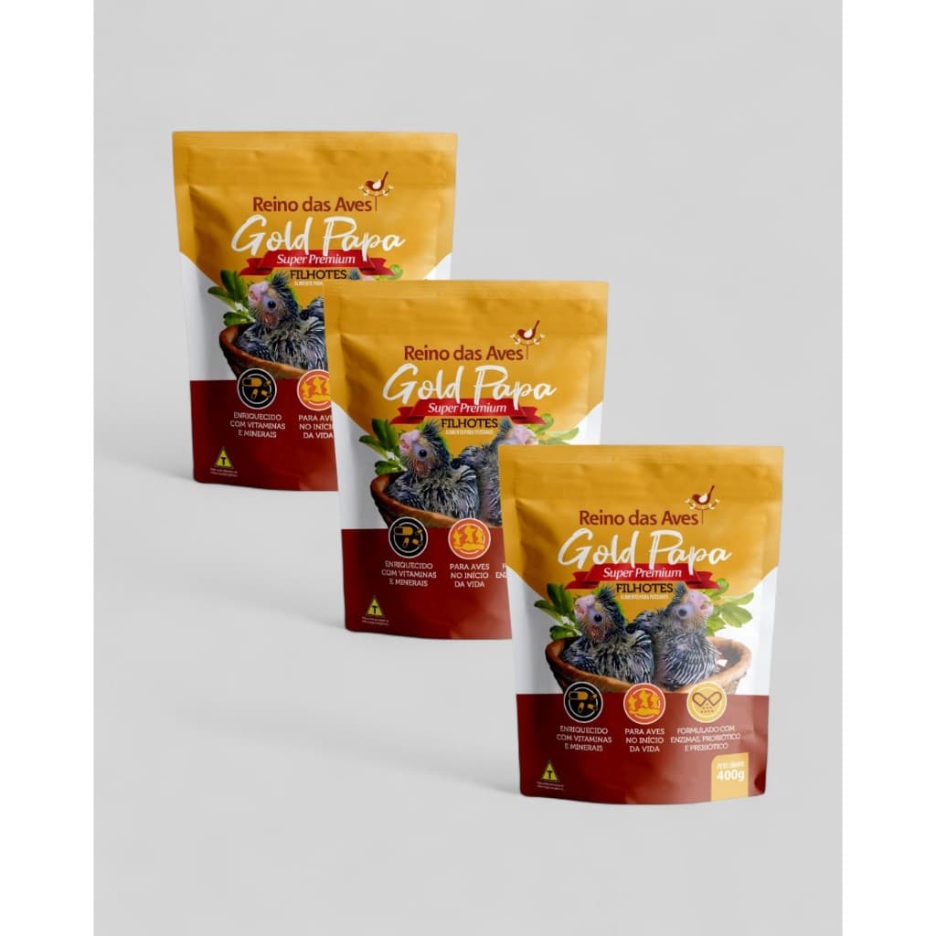 KIT 3 GOLD PAPA (REFIL) 400G