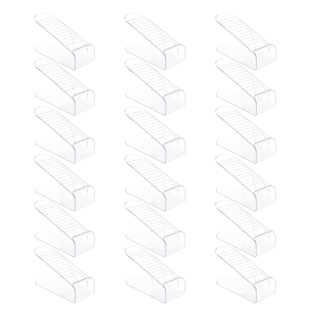 Kit organizadores de sapato salto tênis multiuso para armário closet cristal acrílico