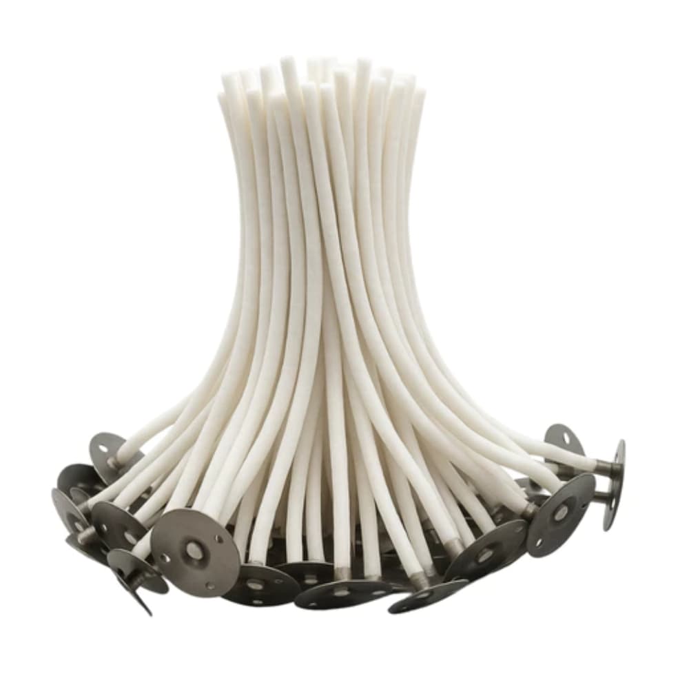 Pavios parafinados para velas 10cm B2035 2,5mm com ilhós decorativas lembrancinhas algodão branco