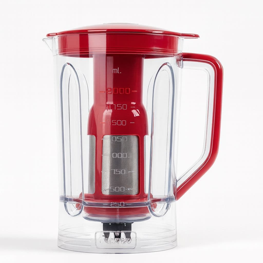 Copo Liquidificador Mondial Turbo Inox L1000 Vermelho Orignal