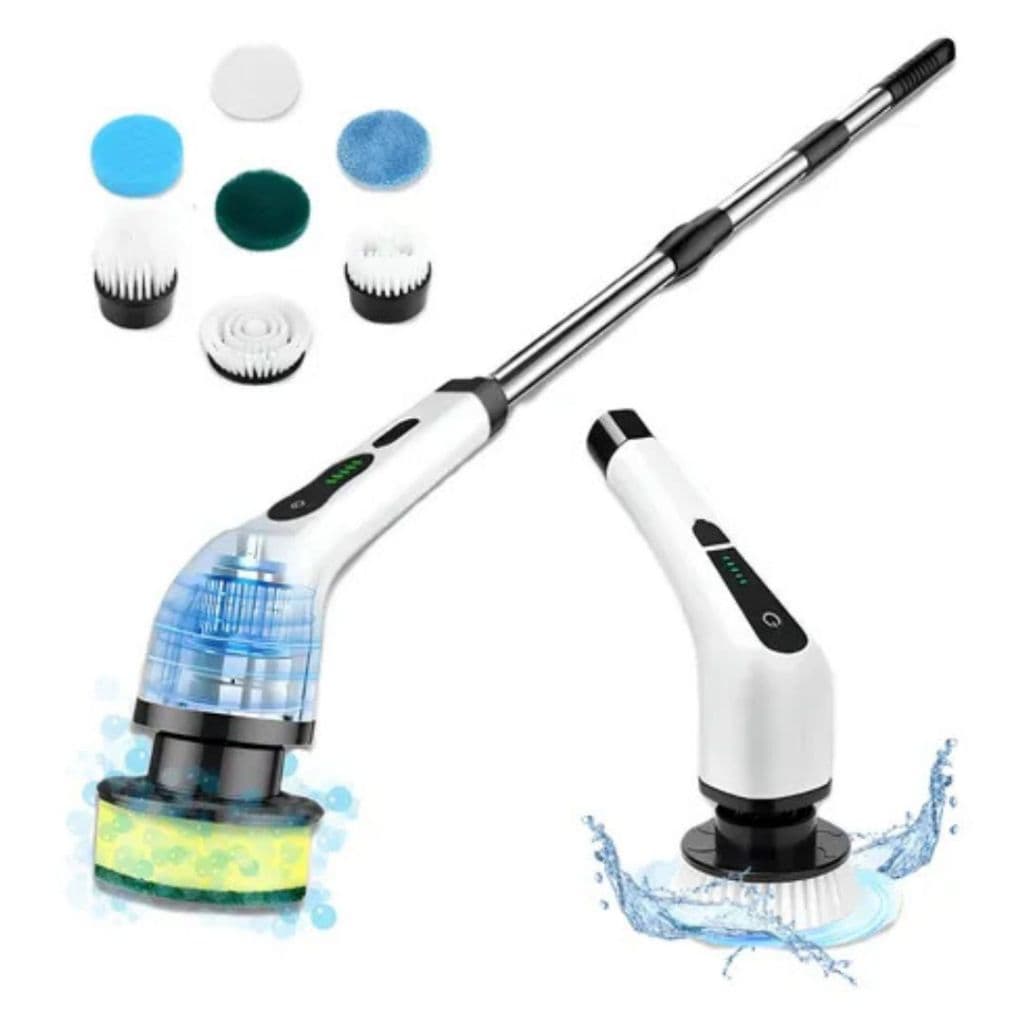 Esfregão Elétrico 9 Em 1 Sem fio Escova De Limpeza Pesada Multiuso Recarregável Giratória