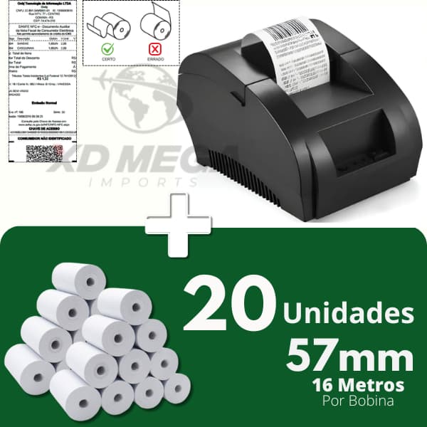 Impressora Termica Cupom Nao Fiscal 58mm Pc Bivolt - Pronta entrega