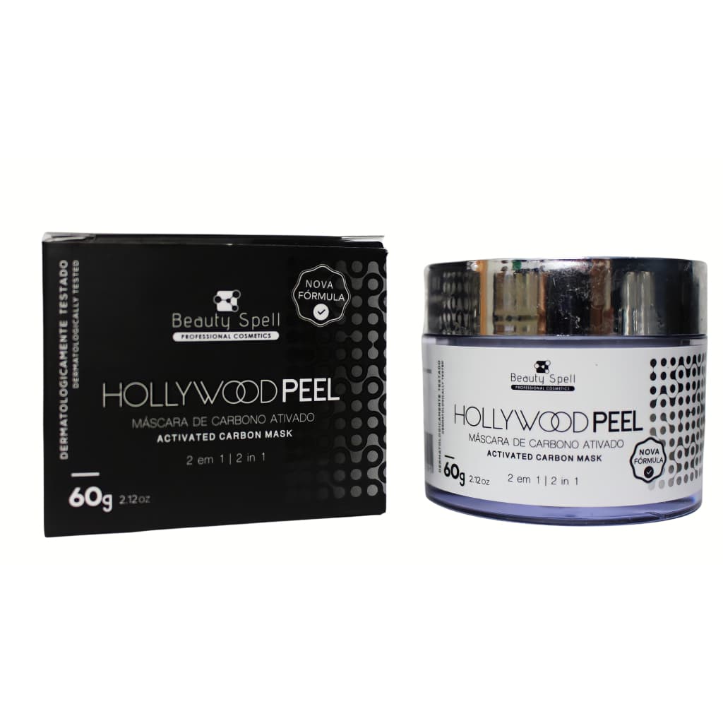 Máscara De Carvão Hollywood Pell 60g - 1 Unidade