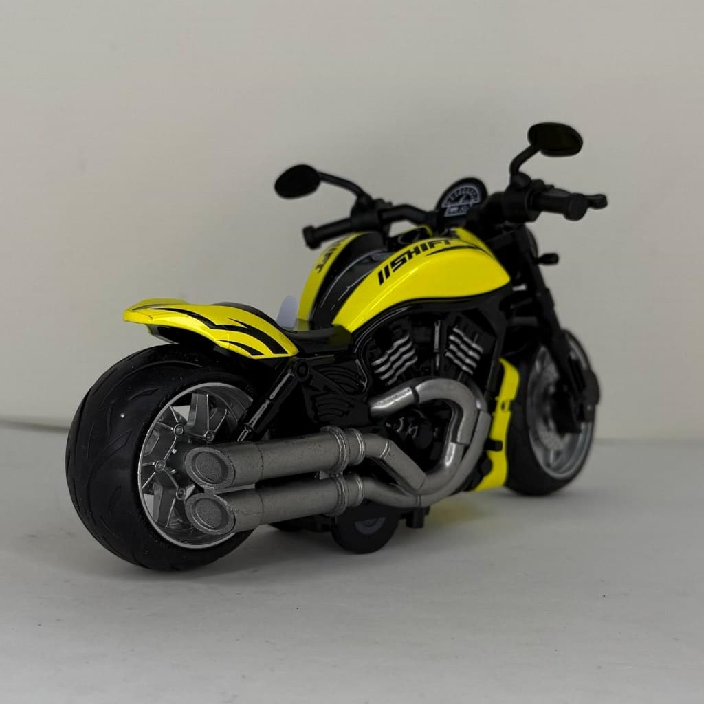 Miniatura Moto Harley Davidson Escala 1:32 Liga de Alumínio com Fricção, Luz e Som