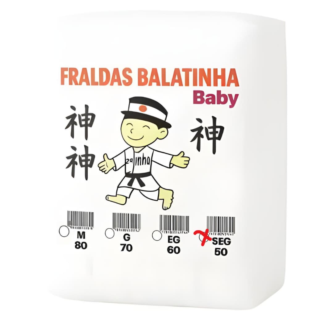 Fralda Descartável Infantil Balatinha Baby Segunda Linha - Tamanho M G XG XXG