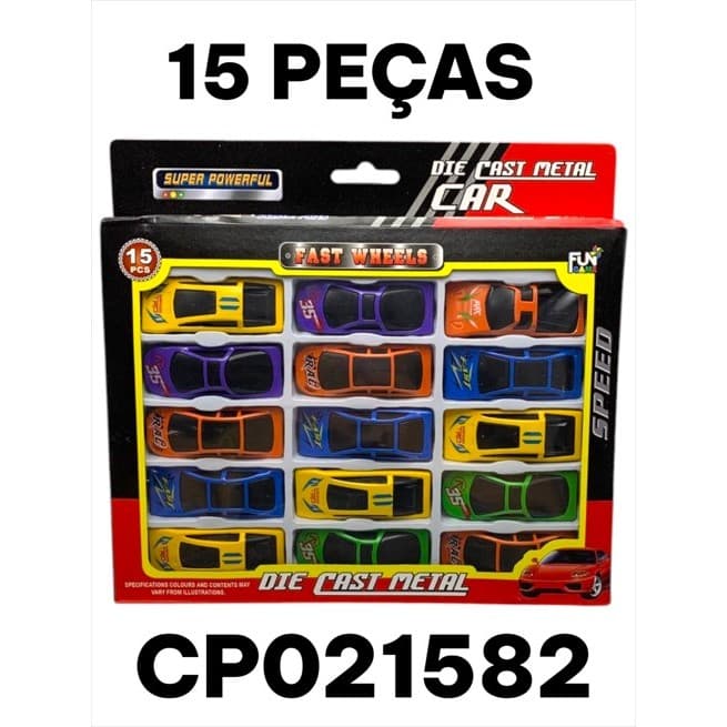 KIT DE CARRINHOS METAL/PLÁSTICO- MINI CARROS COLECIONÁVEIS BRINQUEDO