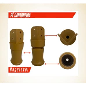 pé guarda roupas, roupeiro regulavel top da linha , kit 4/8 Cinamomo, branco, marrom.
