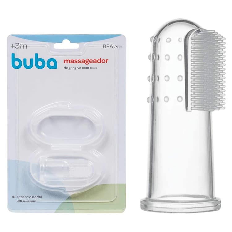 Massageador Gengiva Buba com Estojo Case Transparente