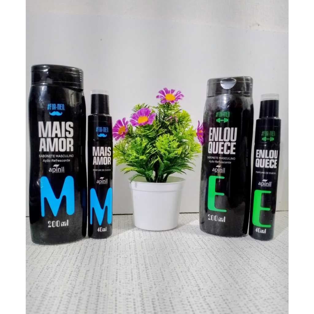 Kit Sabonete Masculino + Perfume de Cueca – Apinil Cosméticos (Mais Amor e Enlouquece)