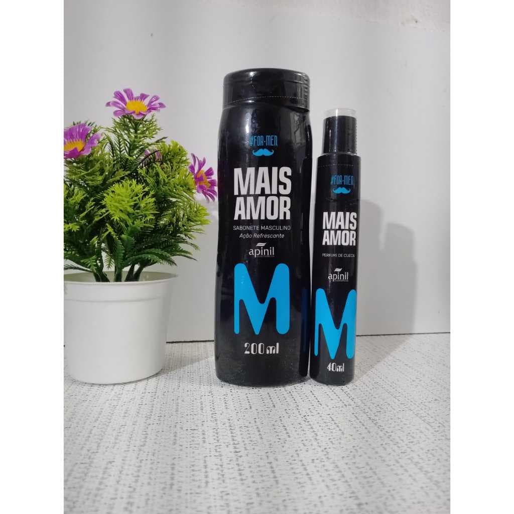 Kit Masculino Mais Amor – Sabonete Refrescante + Perfume de Cueca Apinil