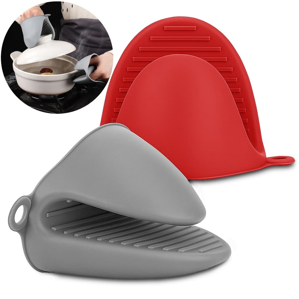 Luvas Silicone Térmica Cozinha Pegador Bico Pato Silicone Forno Air Fryer Formas Assadeiras Panelas