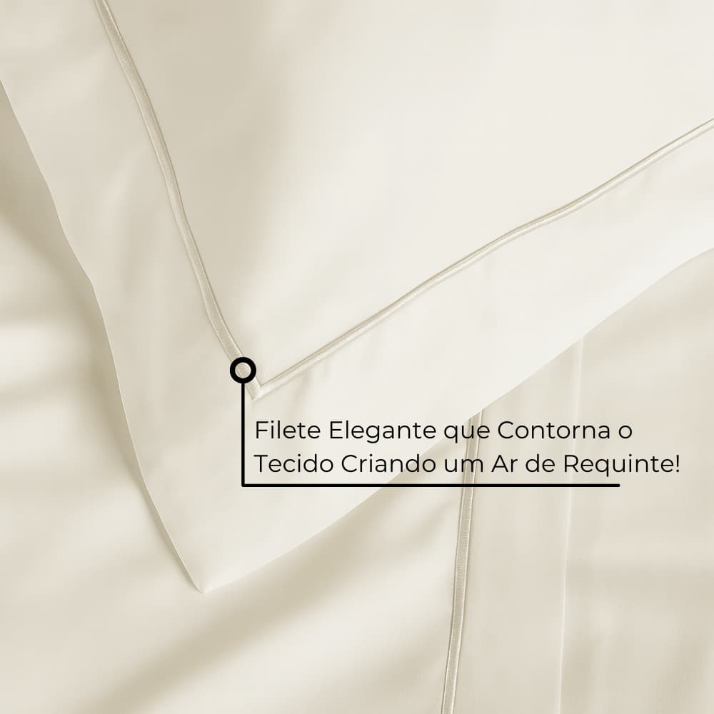 Jogo de Cama Lençol 4 Peças 100% Algodão 300 Fios Percal Casal Queen King Essence Habitat