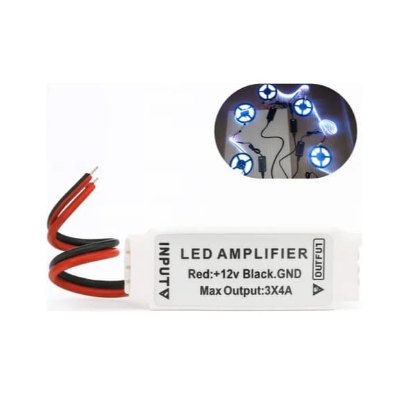 Amplificador Repetidor Para Fita Led Rgb 5050 E 3528