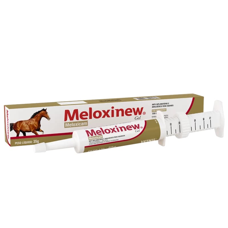 Antiinflamatório Oral para Equinos Meloxinew Gel - 35 gr