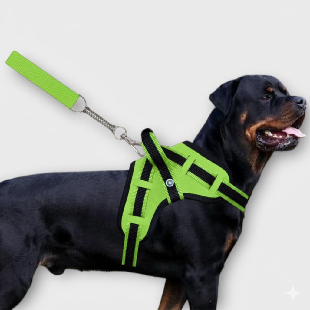 Coleira peitoral guia reforçada para caes muito forte