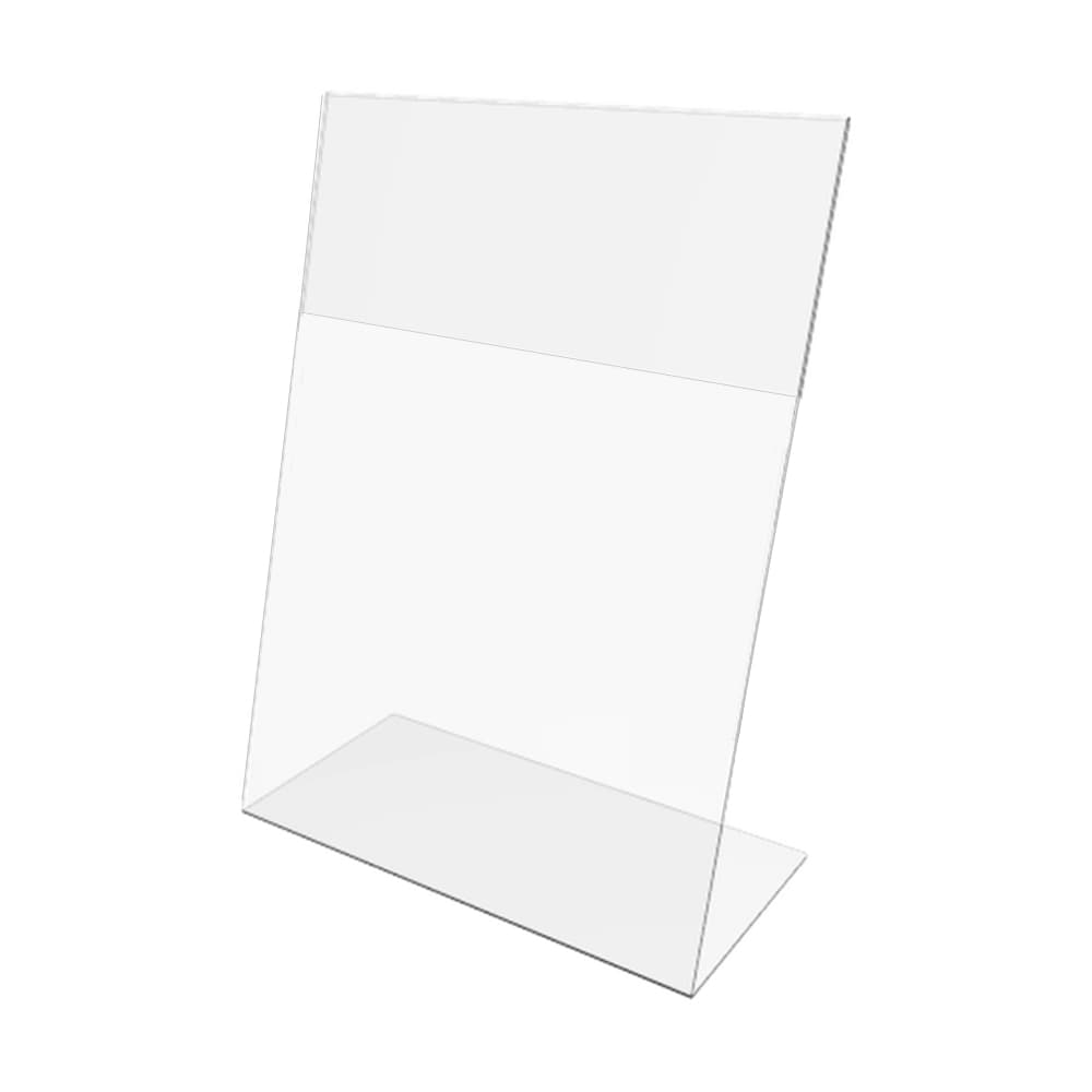 Display Acrílico Porta Folha Papel A4 L Vertical Mesa Balcão
