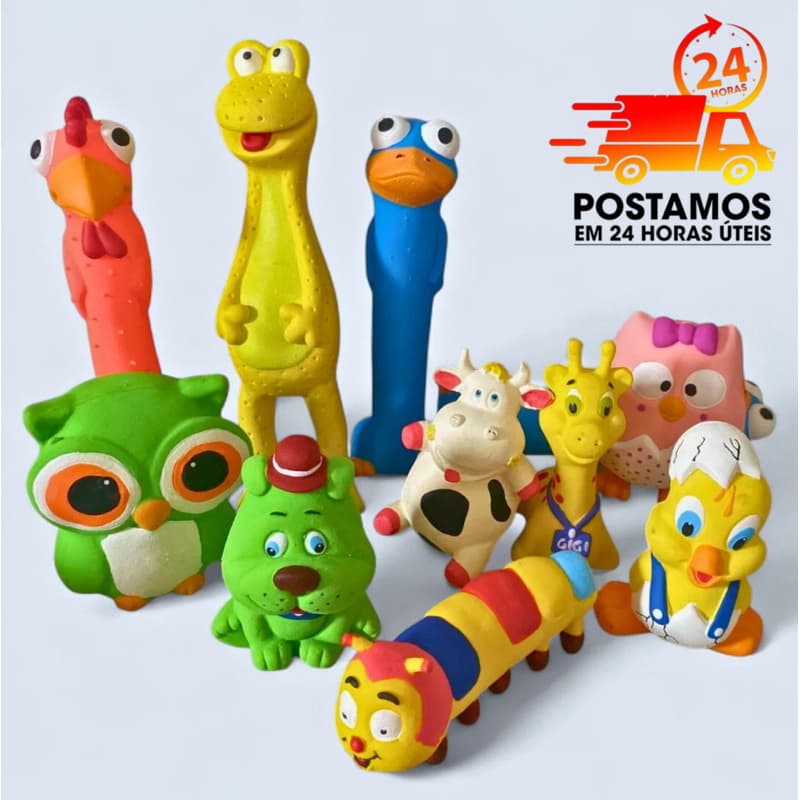 Brinquedo para Cachorro De Látex Com Apito Para Cachorro Pequeno e Grande Mordedor