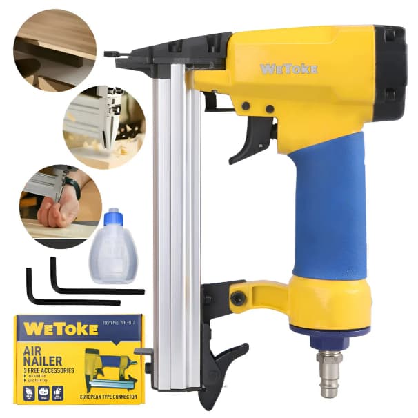 Grampeador Pneumático Pinador Profissional Ferramentas 21ga WK-017