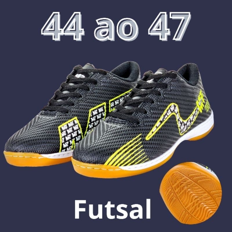 Chuteira Futsal Tamanhos Especiais 44 ao 47 Masculina
