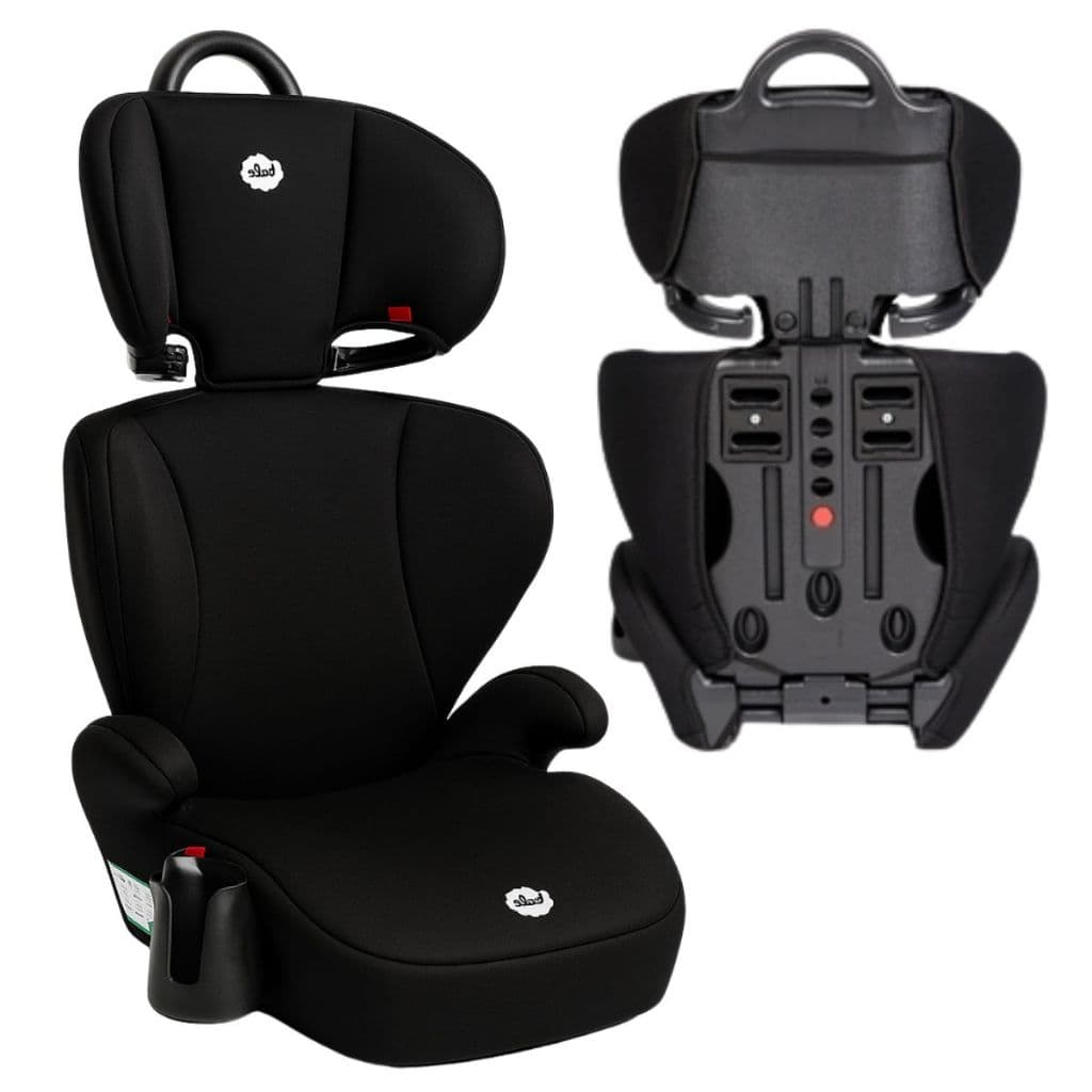 Cadeira para Carro 2 em 1 Cadeirinha e Assento Infantil com Cinto de Segurança Bebê Conforto Preto