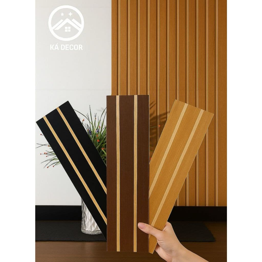 Kit Até 100 Placas Ripada Decorativo Adesivo Painel Mdf Alta Qualidade Premium 45x11cm