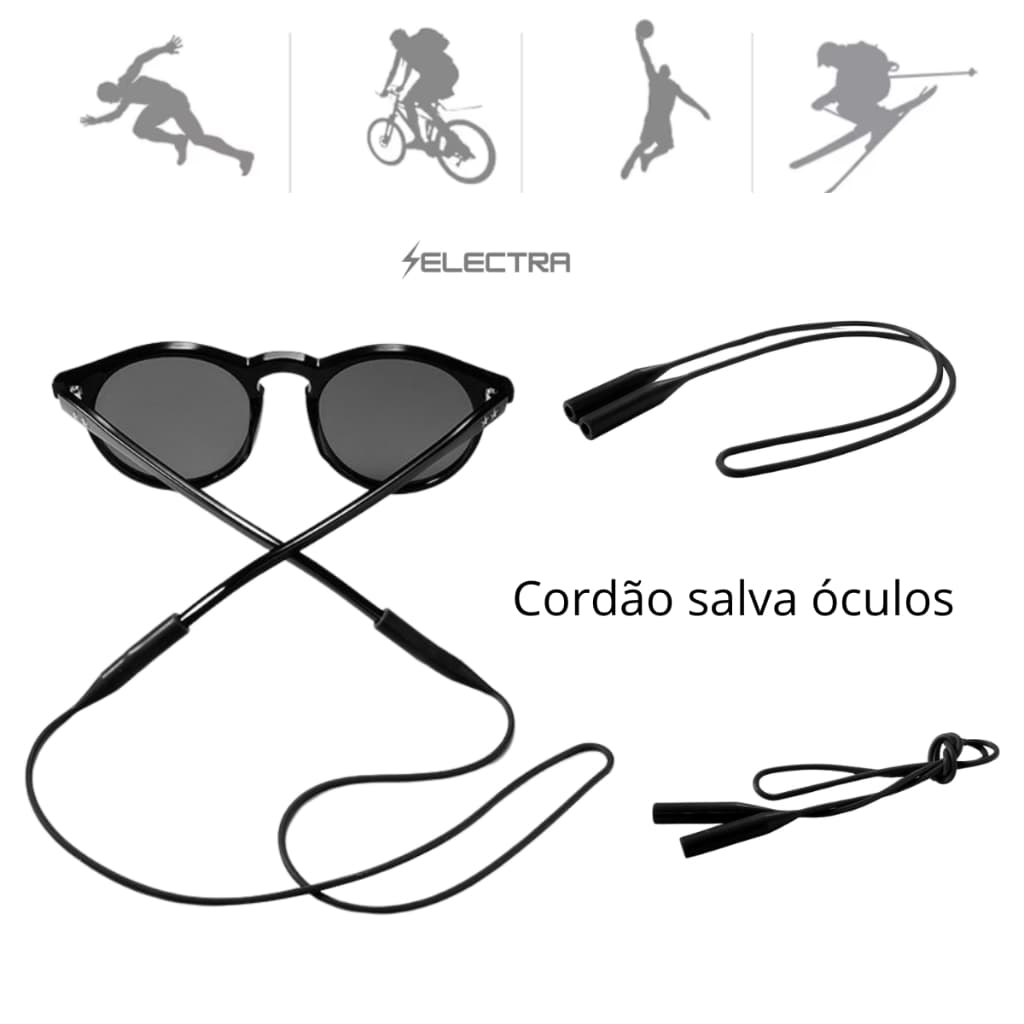 Cordão salva óculos de Silicone Antiderrapante Antialérgico corda para óculos adulto anti-queda segura