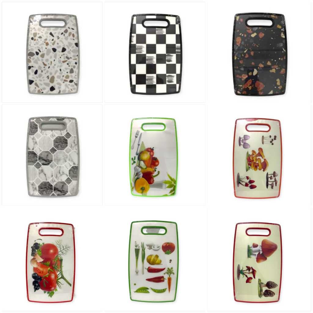 Tábua de Corte  Plástica tamanho menor Decorada - Diversos Modelos e Estampas