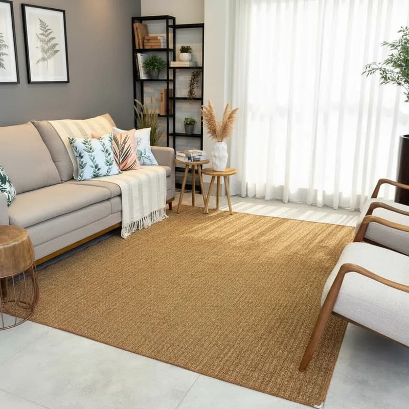 Tapete Sisal Vários Tamanhos  Durável e Elegante para Sala, Quarto e Escritório