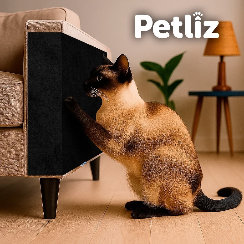 Arranhador Adesivo para Gato Protetor para Sofá Porta  Parede Cama Box - Carpete Premium - Petliz