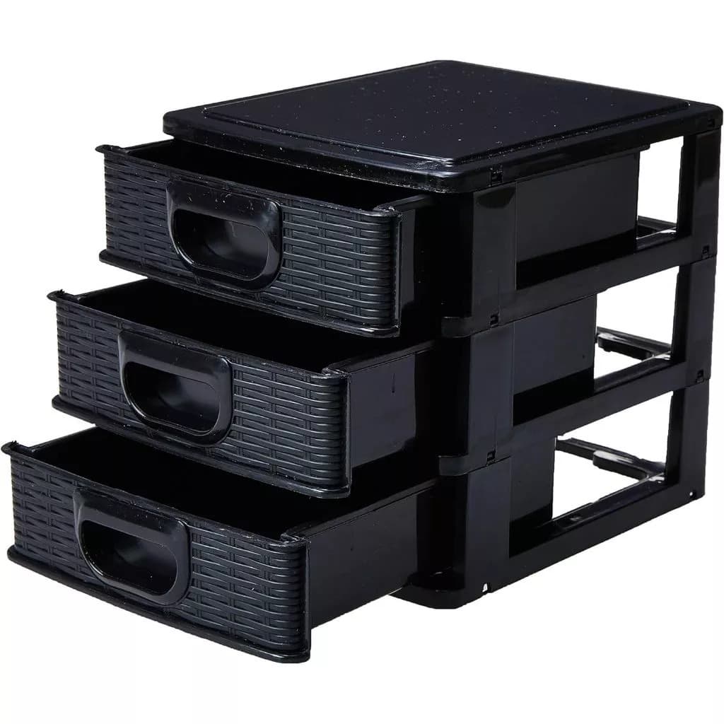 Gaveteiro Organizador de Mesa Com 3 Gavetas Para Maquiagem, Acessórios ou Remédios