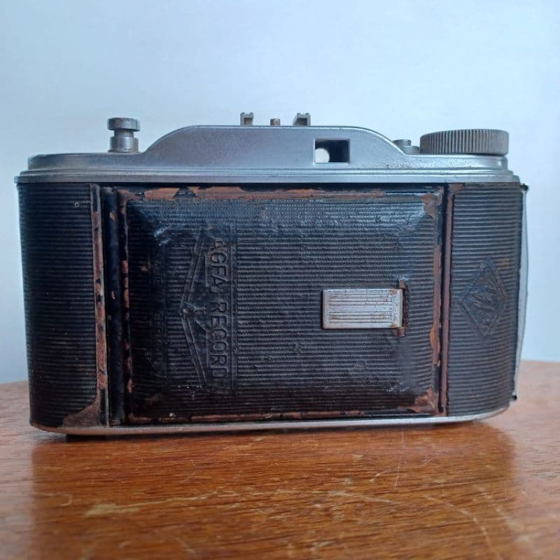 máquina fotográfica Agf Record III aportar f 4 5 105mm