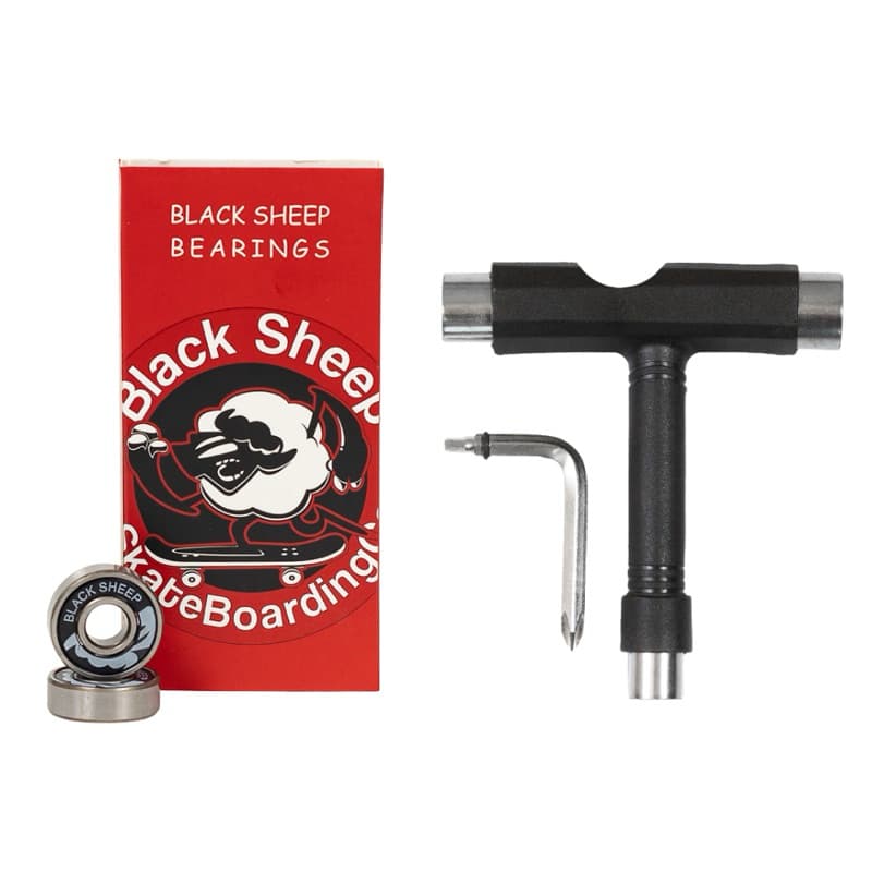 Rolamento Black Sheep Importado Red + Chave Skate T Mentex Importada