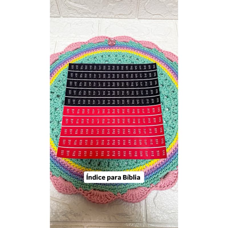 Índice lateral para Bíblia Evangélica