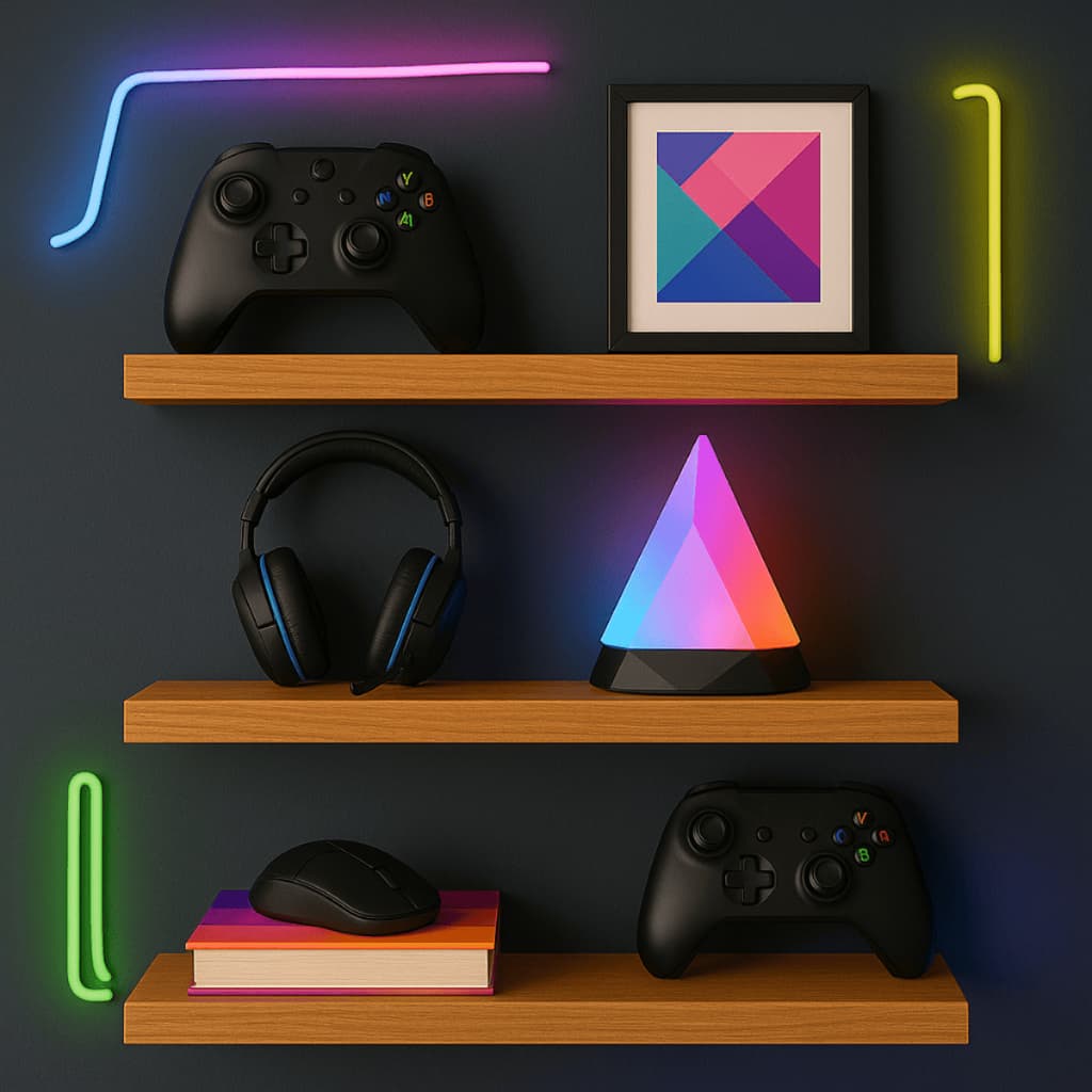 Kit 3 Prateleiras Decoração MDF Nichos Sala Cozinha Quarto Banheiro Com Kit De Instalação