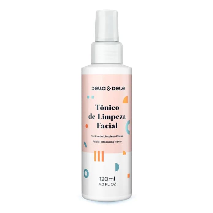 Tônico de Limpeza Facial Extrato de Arroz 120ml Della & Delle