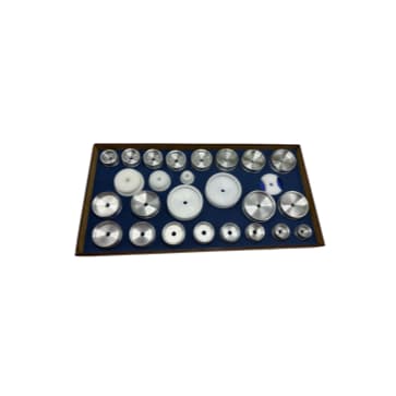 Jogo de Matriz Alumínio 26 Peças - Para relojoeiros