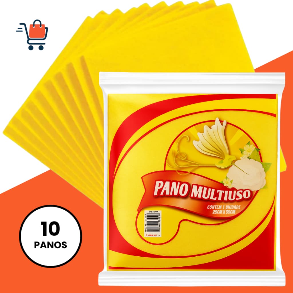 Kit Pano Multiuso de Limpeza Cozinha Banheiro 25x35cm