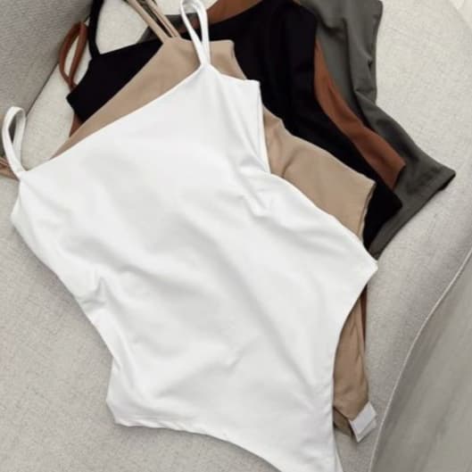 Body Alça Fina Elegante Trend Suplex Confort P ao G3