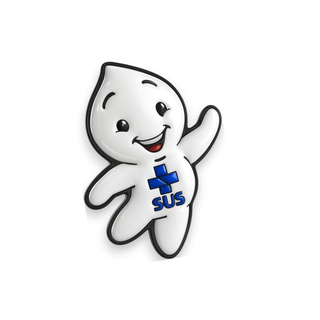 Pin Broche Boton Vacina Saúde Enfermagem Injeção Zé Gotinha - 1 Und