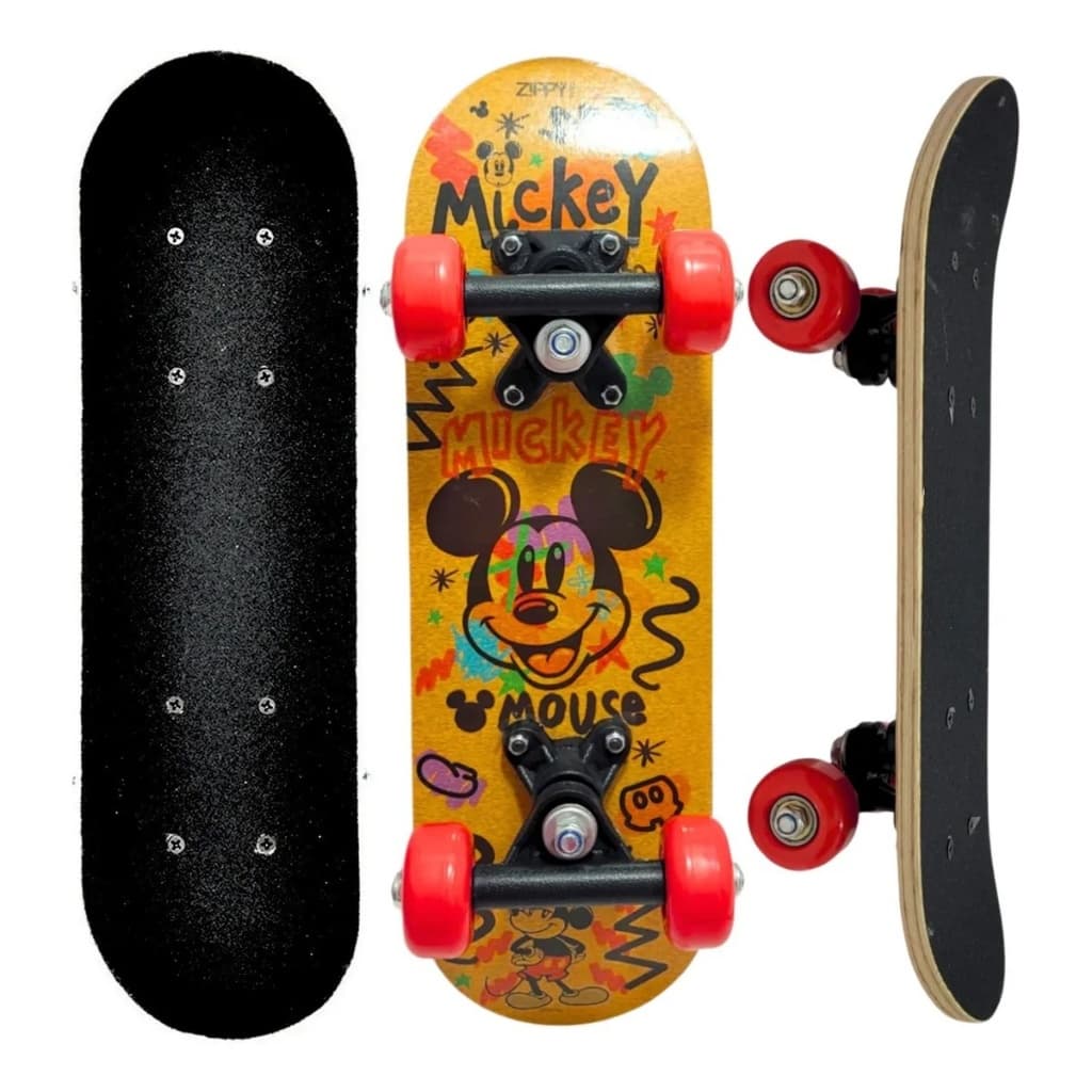 Mini Skate Infantil CURB Para Iniciantes Kids Esporte Brinquedo Resistente Até 30kg Sortidos