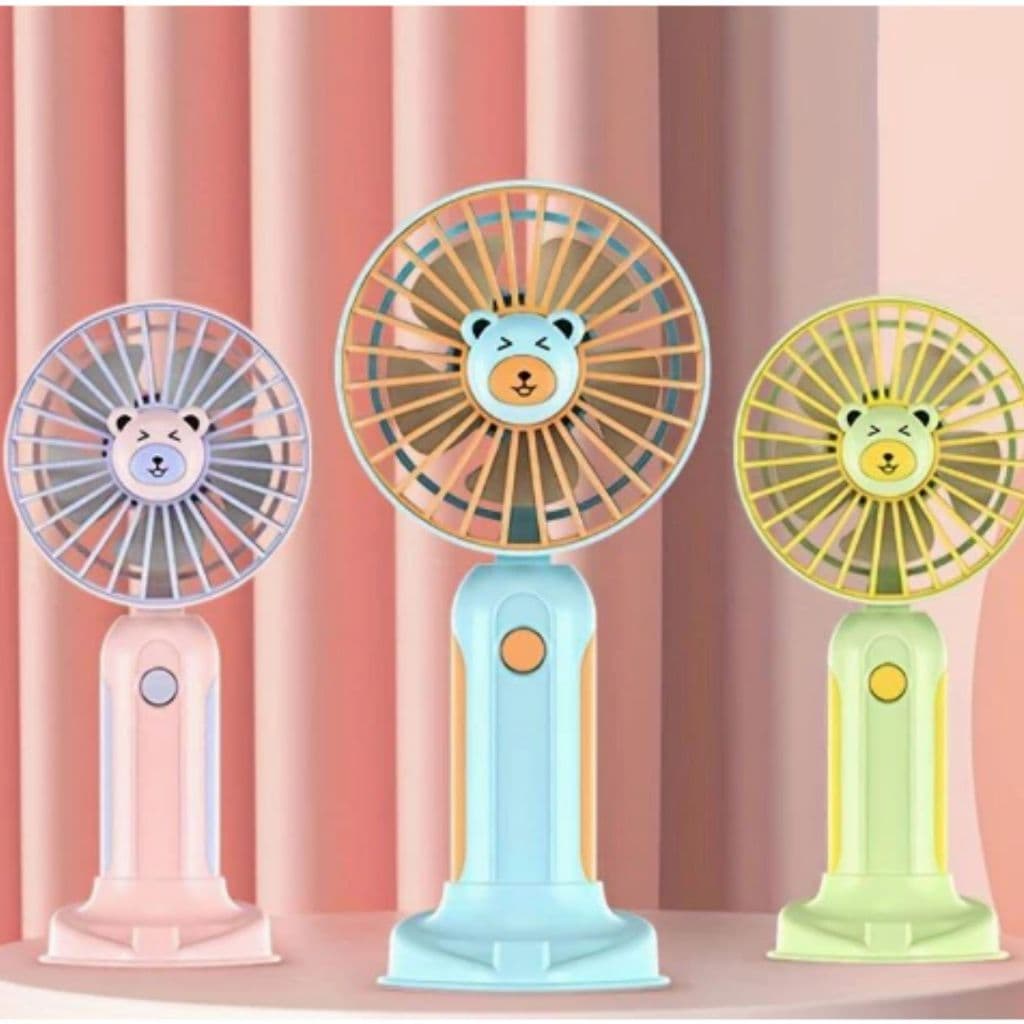 Ventilador Portátil Super Potente Mini USB Recarregável Silencioso Compacto Ajustável Para Ambientes Internos Externos C