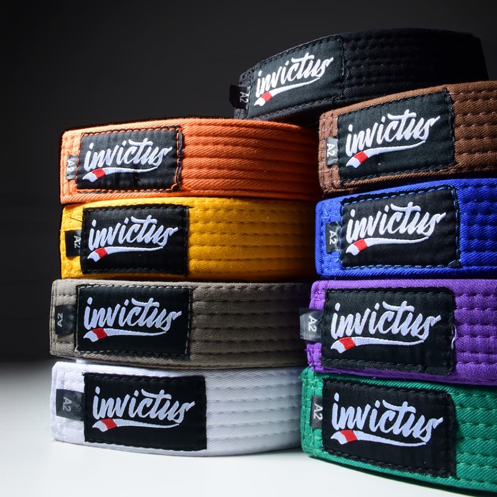 Faixa Jiu Jitsu para kimono Adulto e Infantil Branca Azul Roxa Marrom Preta Cinza Amarela Laranja Verde Envio Imediato